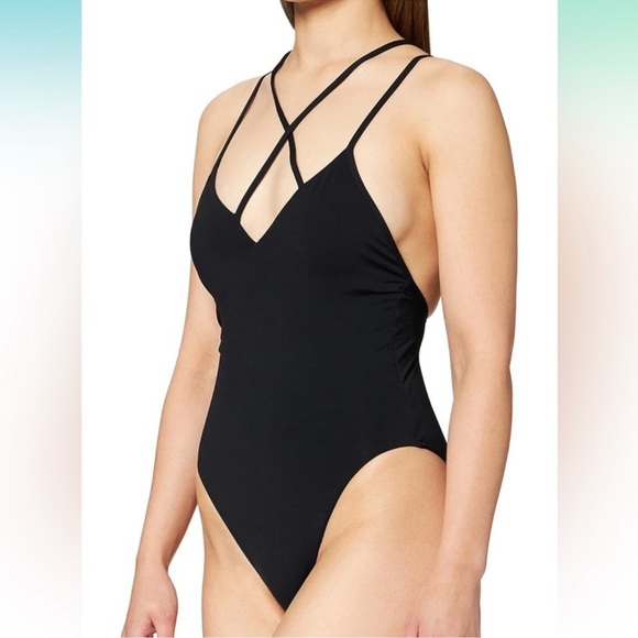 Seafolly Black One Piece Swimwear Sz 12 NWOT | Seafolly One Piece NEW | Swimwear - Picture 1 of 16